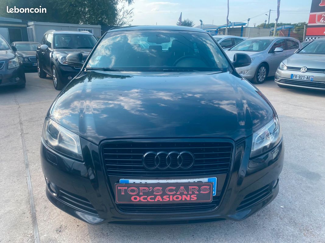 AUDI A3 II 2.0 TDI 140CH S LINE * GPS XENON BLUETOOTH CLIM RÉGULATEUR JANTES ALU * CRIT'AiR 2 * FACTURES D'ENTRETIEN À JOUR (image 2)