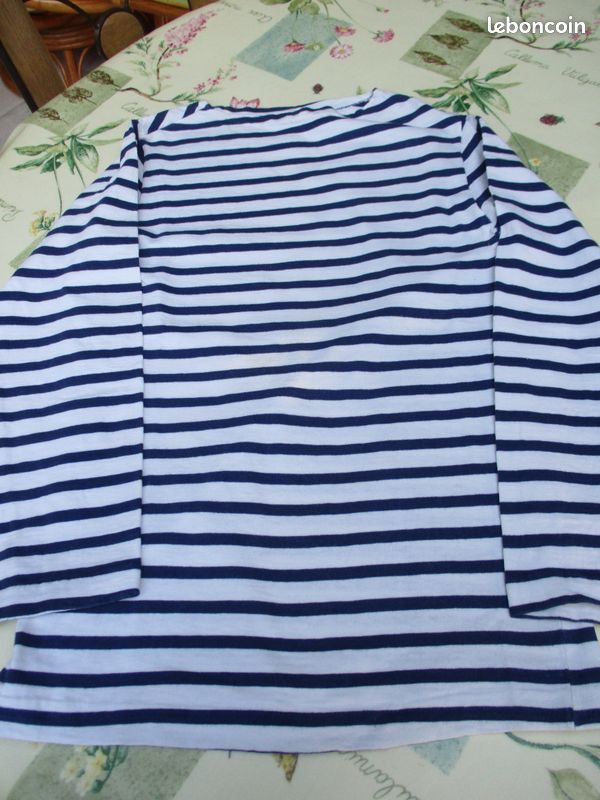 Tee-shirt marin manches longues taille 38 (image 3)
