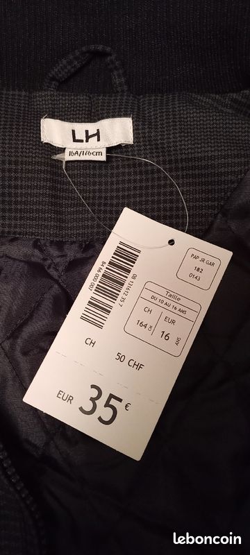 Blouson parka neuf 14/16 ans (image 4)