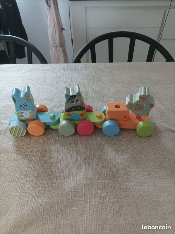 Train en bois animaux Verbaudet (image 1)