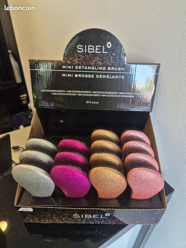 Lot de mini brosses démêlantes Sibel – Neuves (image 1)