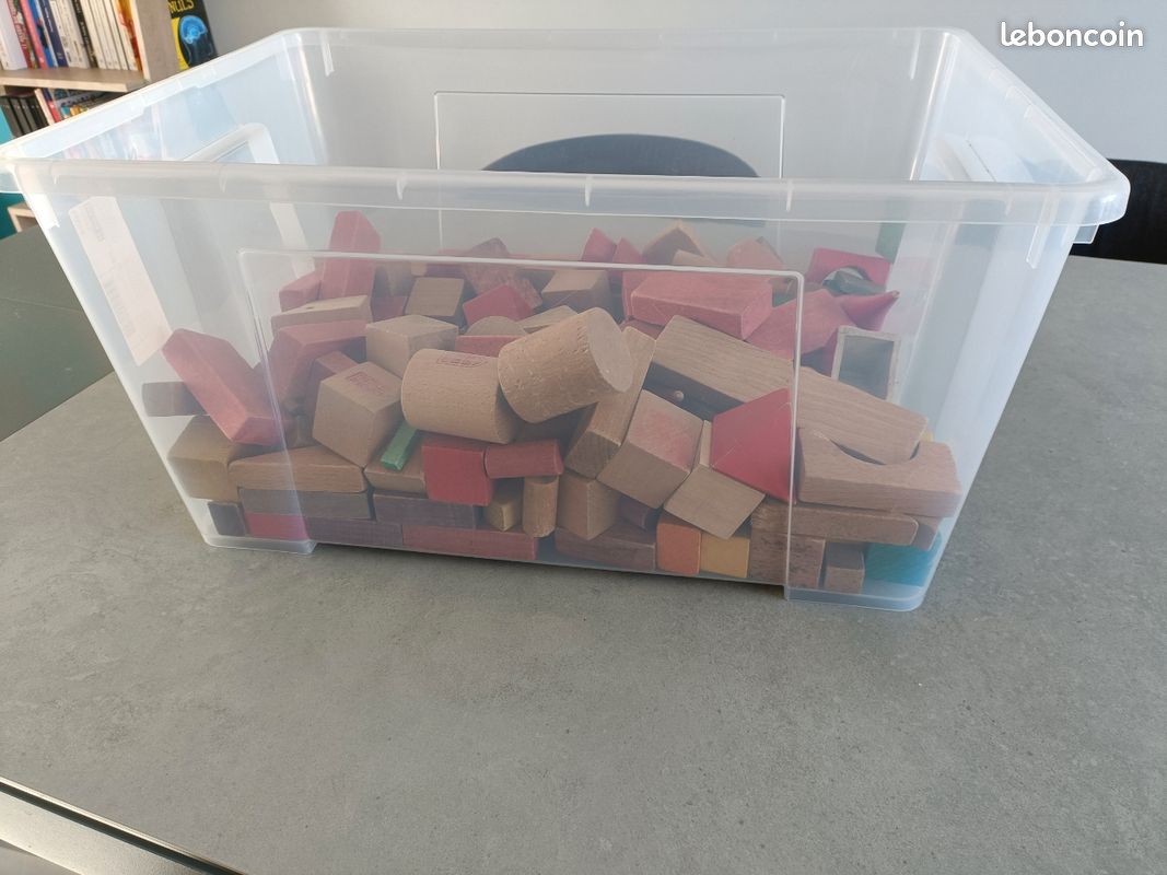 Lots de blocs de construction en bois (image 1)