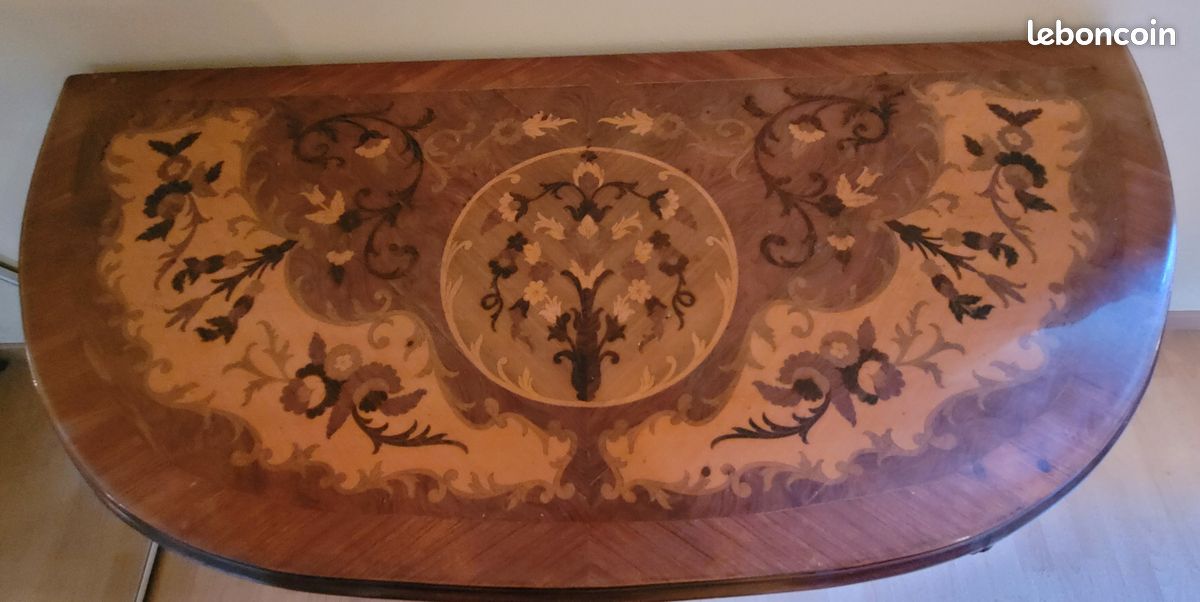 Commode et Table de Chevet Louis XV (image 4)