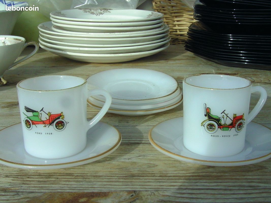 Tasses vieux tacots Arcopal France (image 2)