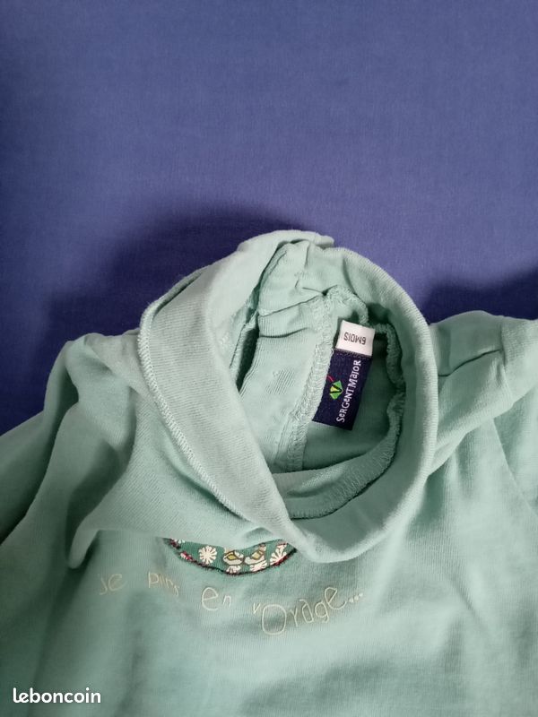 Ensemble 6 mois Sarouel et pull Sergent Major (image 2)