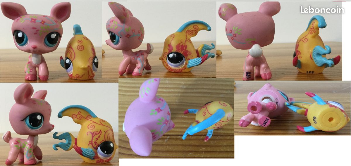 Figurine Littlest Pet Shop Hasbro - Chat Européen 2194 - Authentique - Occasion