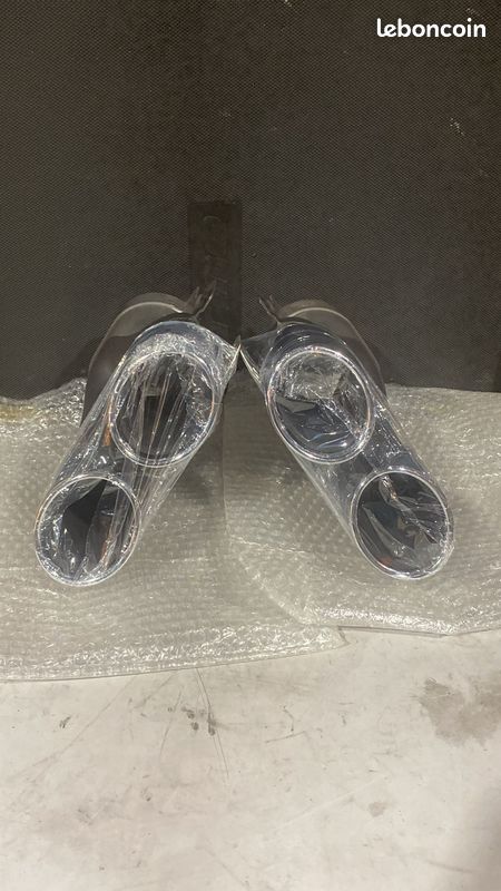 2 embouts pot chrome look MERCEDES DIFFERENT MODEL SUR LA LISTE (image 3)