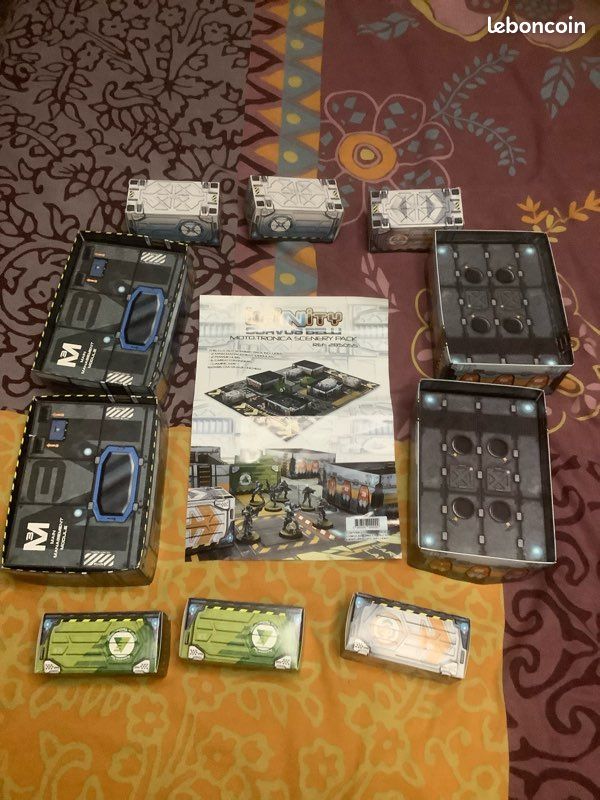 Kit bâtiments cartons CORVUS BELLI MOTOTRONICA SCENERY PACK ref 285055 (image 1)