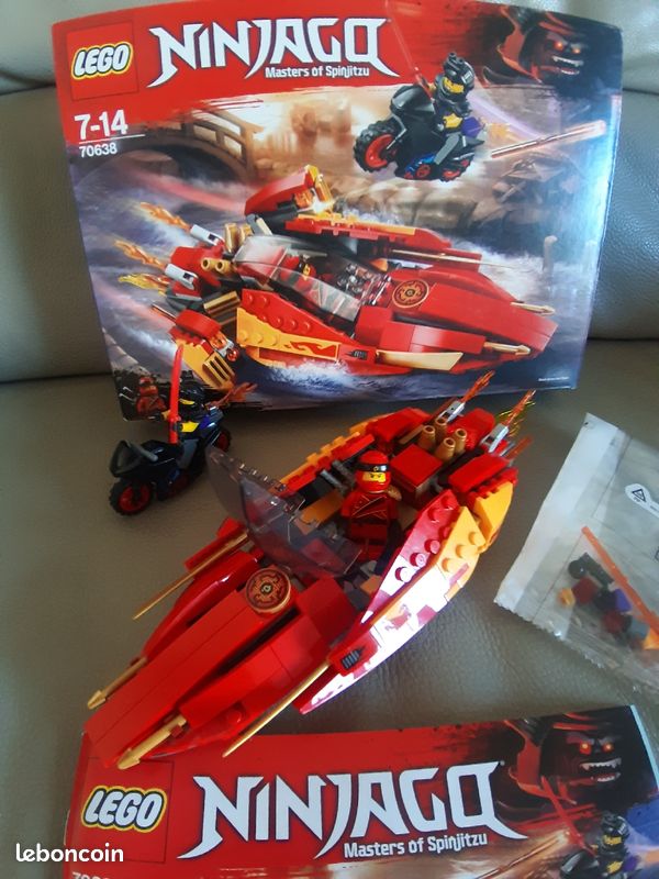 Lego ninjago 70638 de 7 à 14 ans bateau kai et luke masters of spinjitzu complet (image 2)