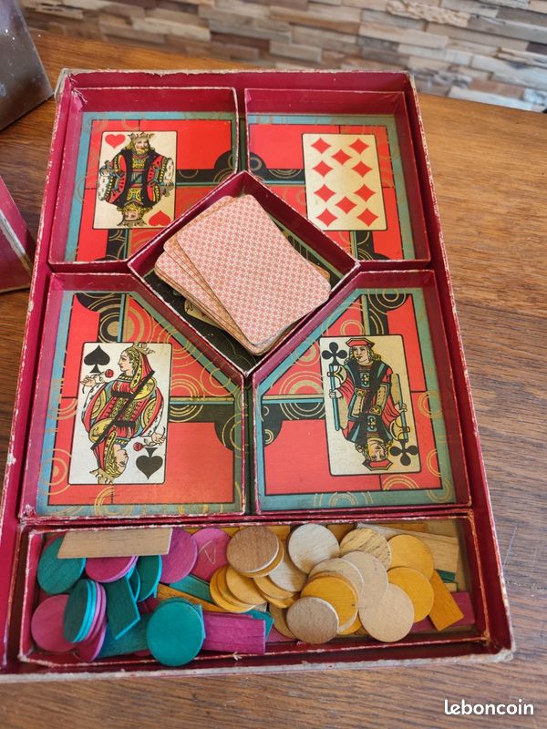 Jeu du Nain Jaune ancien XIX ème l'état voir photos 27cmX22cm