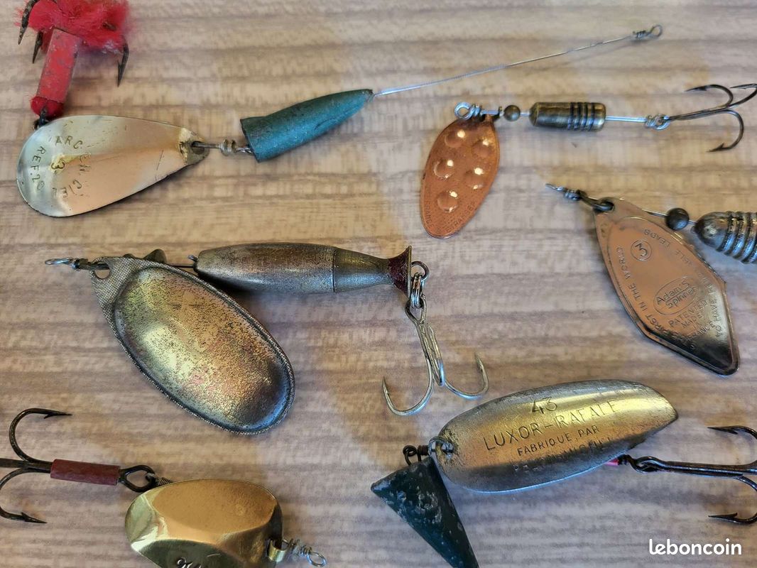 Cuillères de pêche à la truite, leurres jig en métal avec crochet