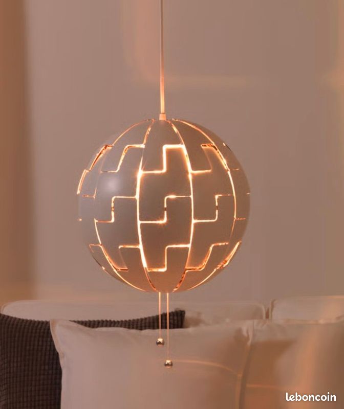 Suspension boule blanc Ikéa (image 3)