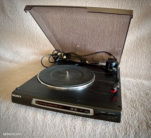 Platine Vinyle Sony PS-J10 - Lecture Automatique 33/45 Tours (sans Couvercle, état Correct)