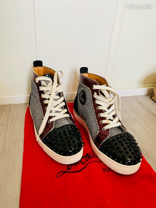 Magnifique Basket Montante Christian Louboutin Lou Spikes Style