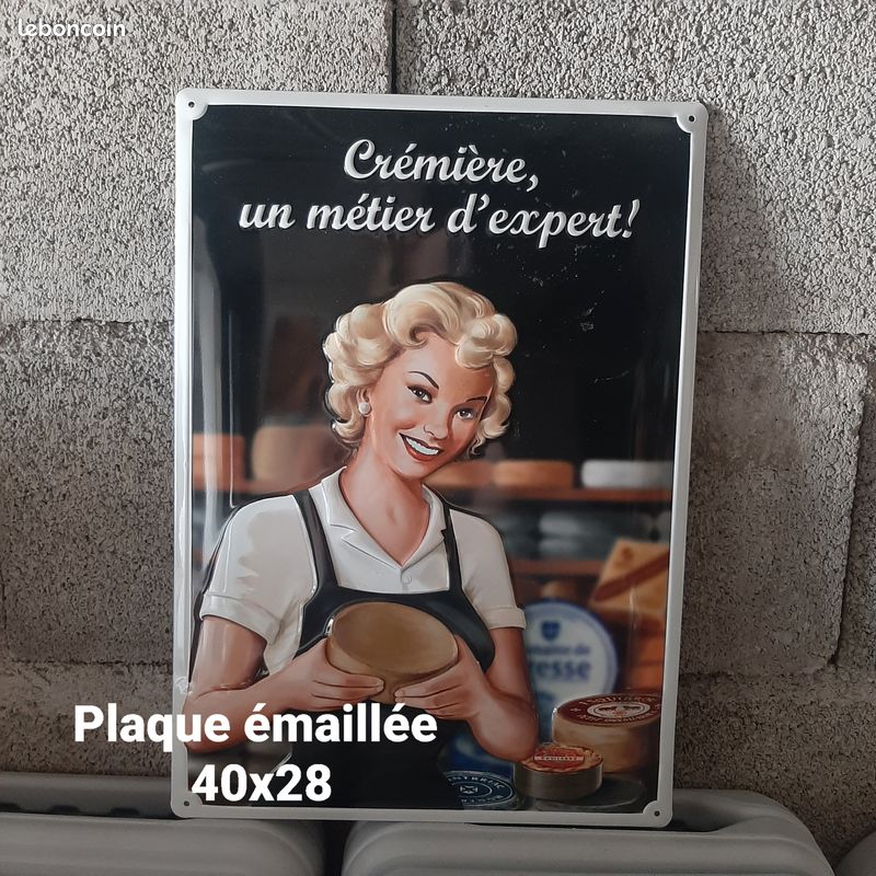 Plaque émailler Fromager (image 1)
