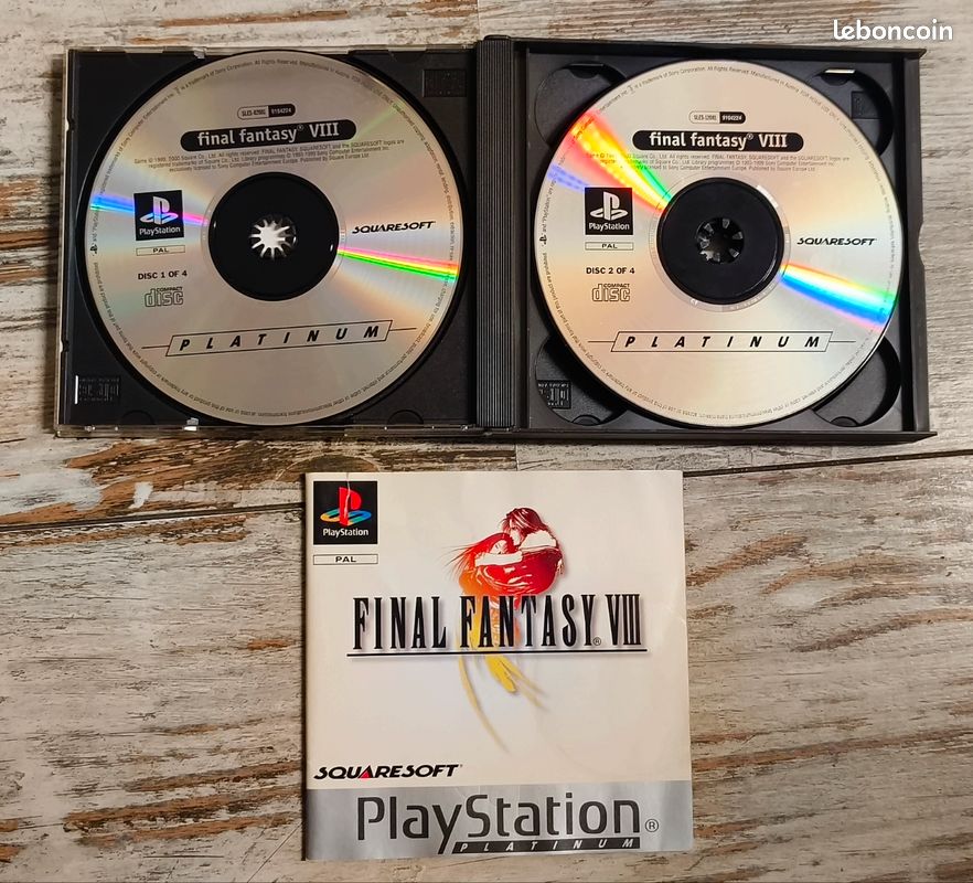 Jeu PlayStation 1 : Final Fantasy VIII (8) - Version Française - Complet Et En Bon état