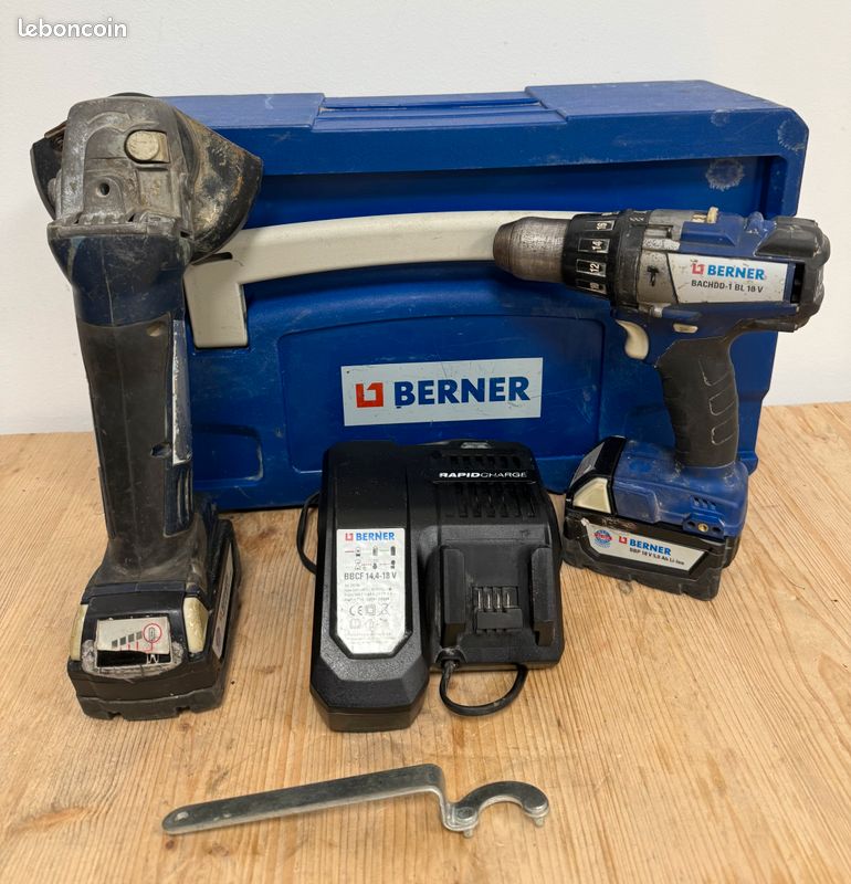 Lot disqueuse et visseuse BERNER (image 1)