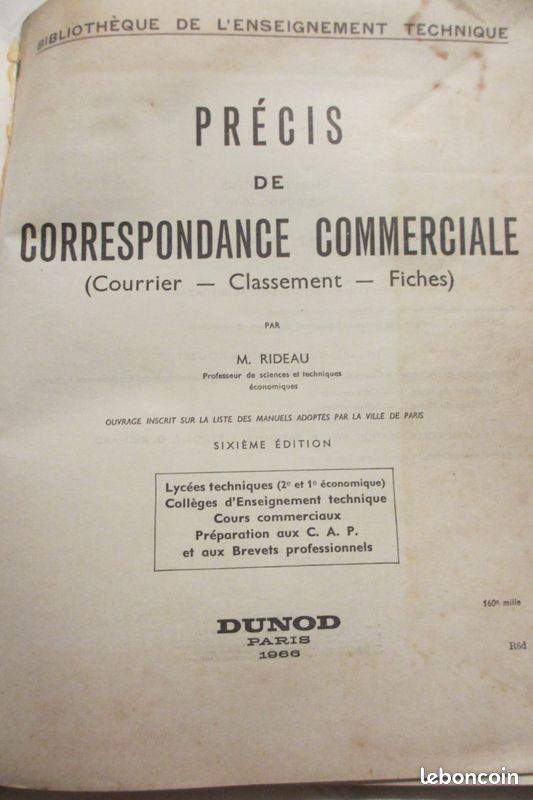 Ancien livre scolaire professionnel - NP69 (image 2)