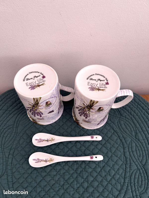 Easy Life Coffret Mug 35cl Porcelaine Paris Noir & Blanc