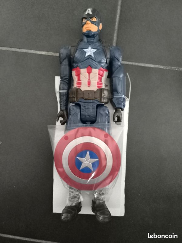 Figurine Marvel 30cm Captain América avec son bouclier neuf power FX compatible (image 1)