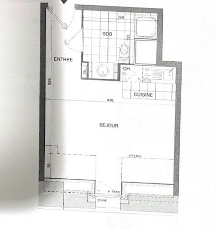 Appartement a louer gonesse - 1 pièce(s) - 27 m2 - Surfyn