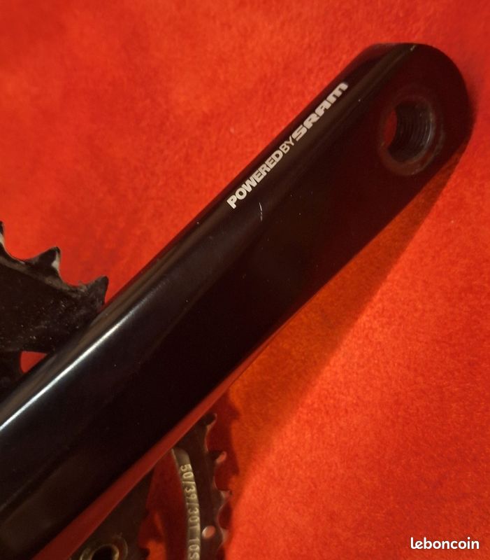 Pédalier Vélo De Route TruVativ Rouleur 53/39T - Bras De 175 Mm, Double Plateau, 2x10 Vitesses - Occasion, état Correct