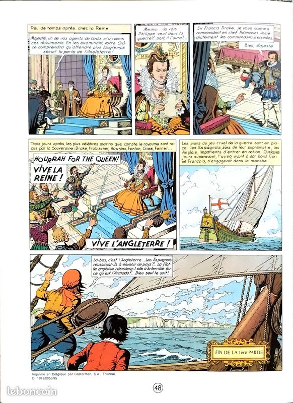 BD Cori le moussaillon, l'Invincible Armada, tome 1 les espions de la reine, de Bob de Moor (image 3)