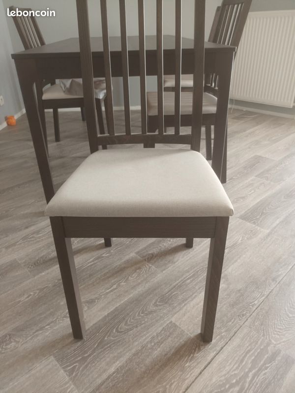Table plus rallonge plus 4 chaises (image 5)