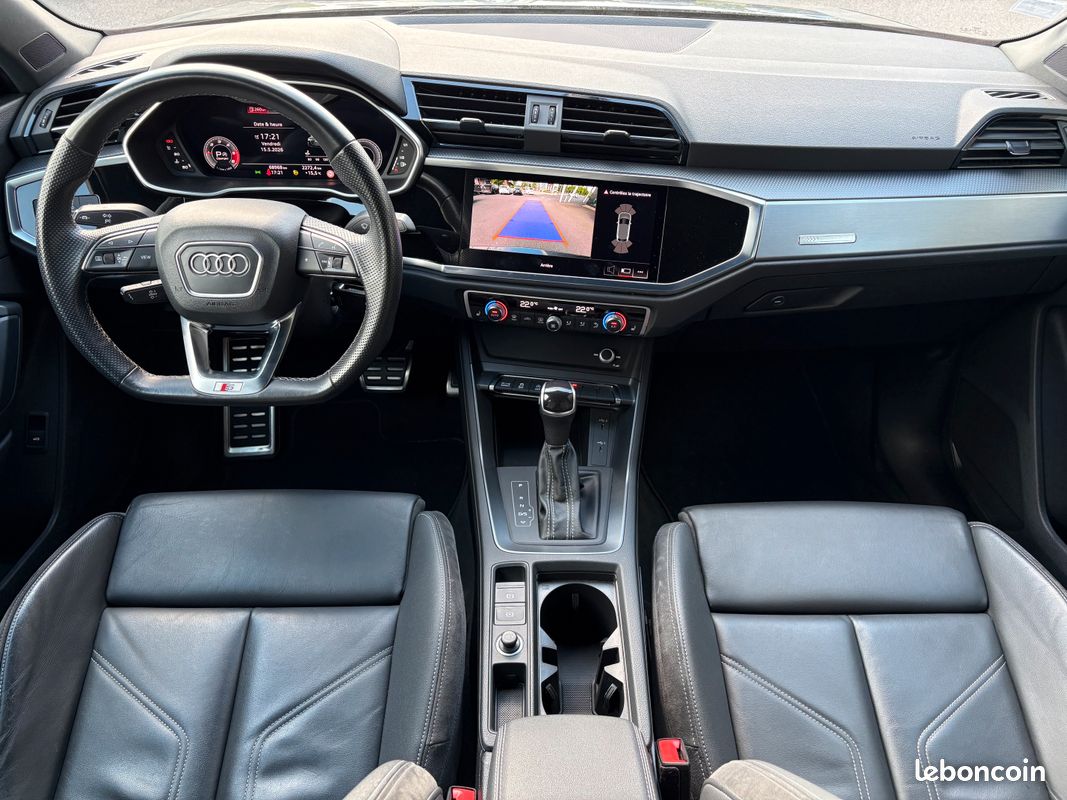 Q3 Sportback 150 CH S Line Garantie 6 ans Suivi Audi Pack black Hayon électrique Sièges chauffants Caméra de recul Feux LED GPS 19P 415/mois (image 4)