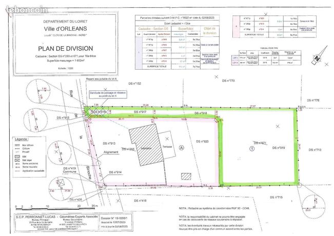 Terrain 771 m² Orléans