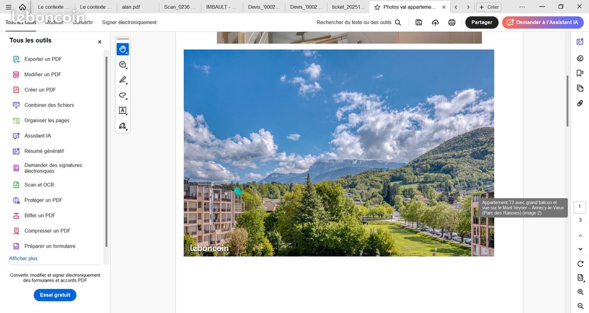Appartement 2 pièces 49 m² · à Annecy · 49 m² · 1 350 €/mois