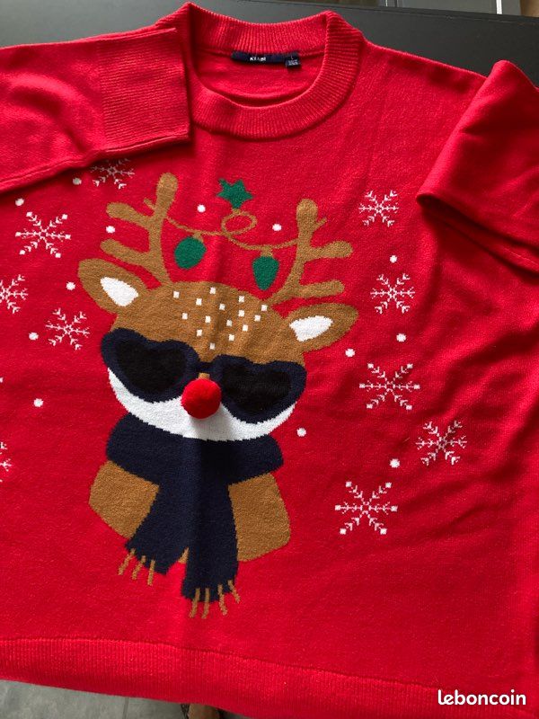Pull et bonnet de Noël (image 1)