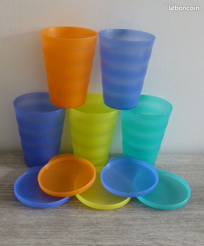 5 gobelets avec couvercles - TUPPERWARE (image 2)