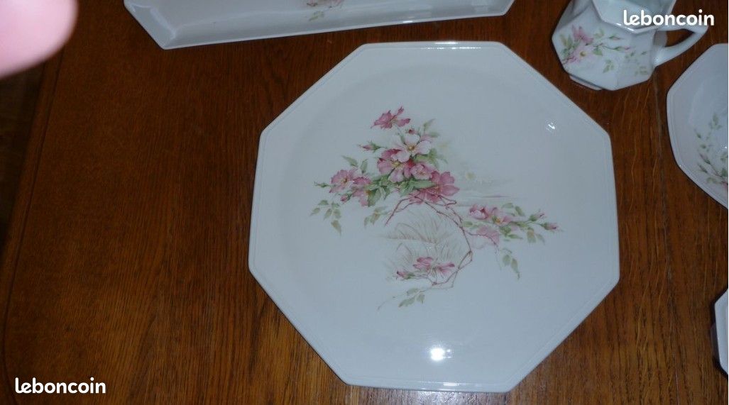 Superbe service à café ou à thé en porcelaine de Limoges (image 2)