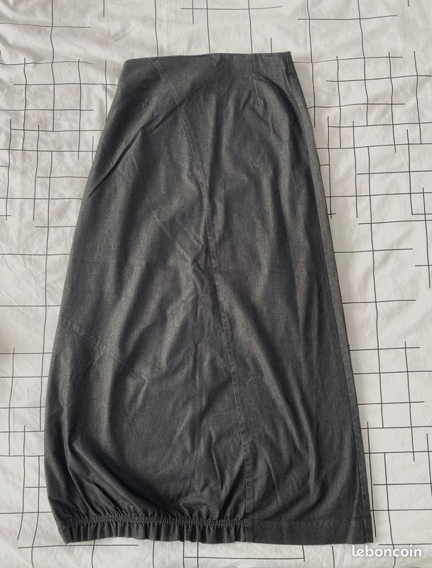 Ensemble veste et jupe longue gris anthracite Taille 38 (image 10)