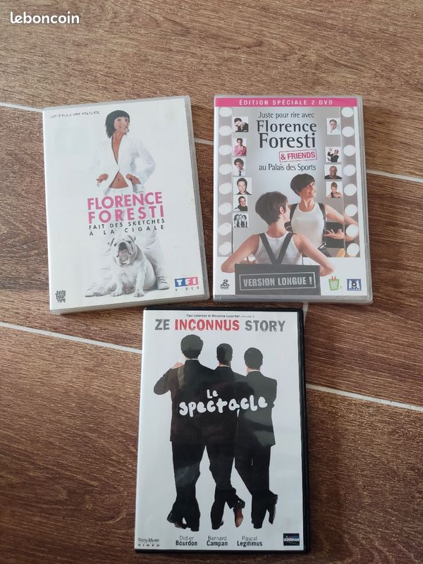 Lot de 3 dvds humour les inconnus et Florence Foresti (image 1)