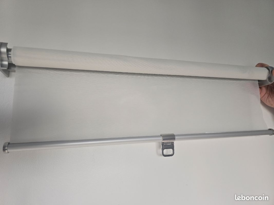 Stores à enrouleurs Lot x 4 SKOGSKLOVER IKEA BLANC 60x195 (image 3)
