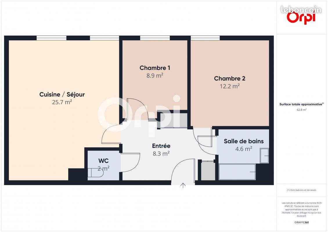 Appartement 3 pièces 62 m² (image 7)