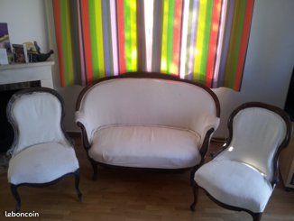 Sofa et 2 chaises de style assortis (image 1)