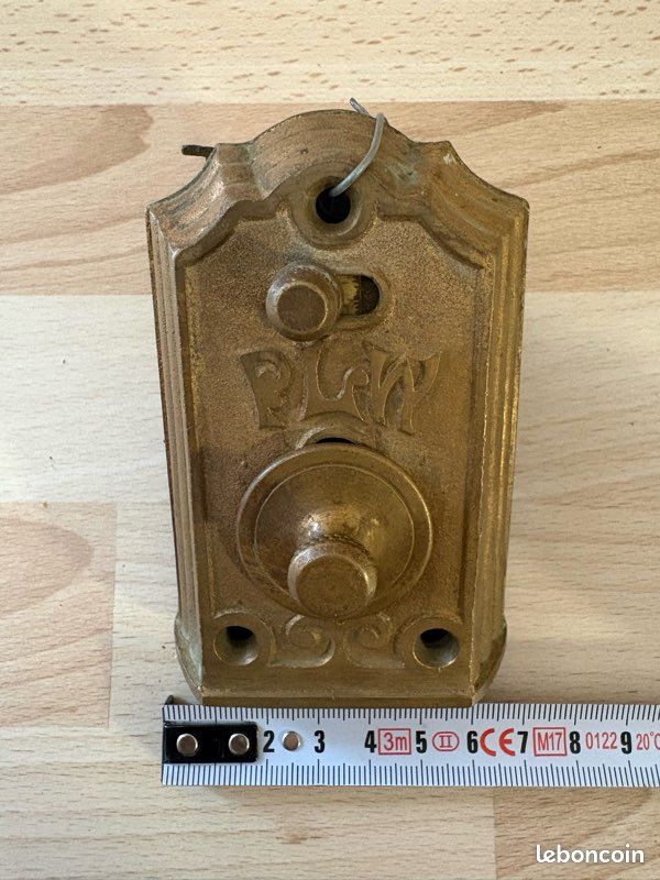 Plaque De Propreté Vintage Pour Sonnette – Laiton Nickelé Poli Argent
