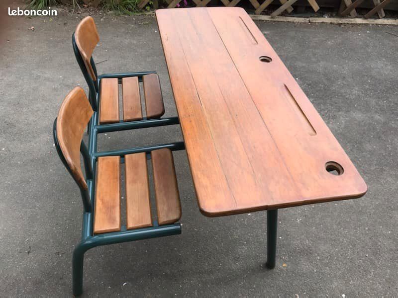 Ancien bureau d'écolier (image 3)