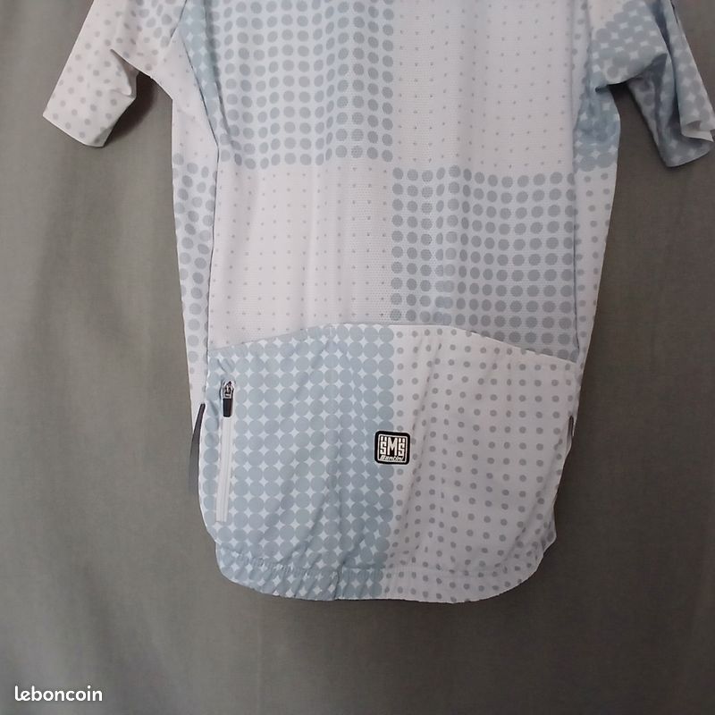 Veste De Vélo Vintage Santini, Taille L (env. 57 Cm), Haute Visibilité - Occasion Avec Défauts