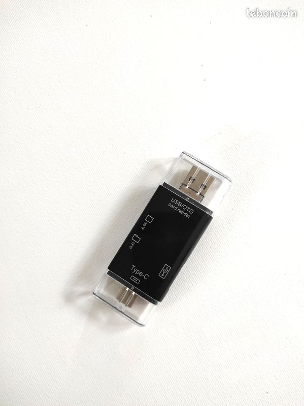 Lecteur de cartes mémoire 6 en 1 Type C Micro USB (image 1)