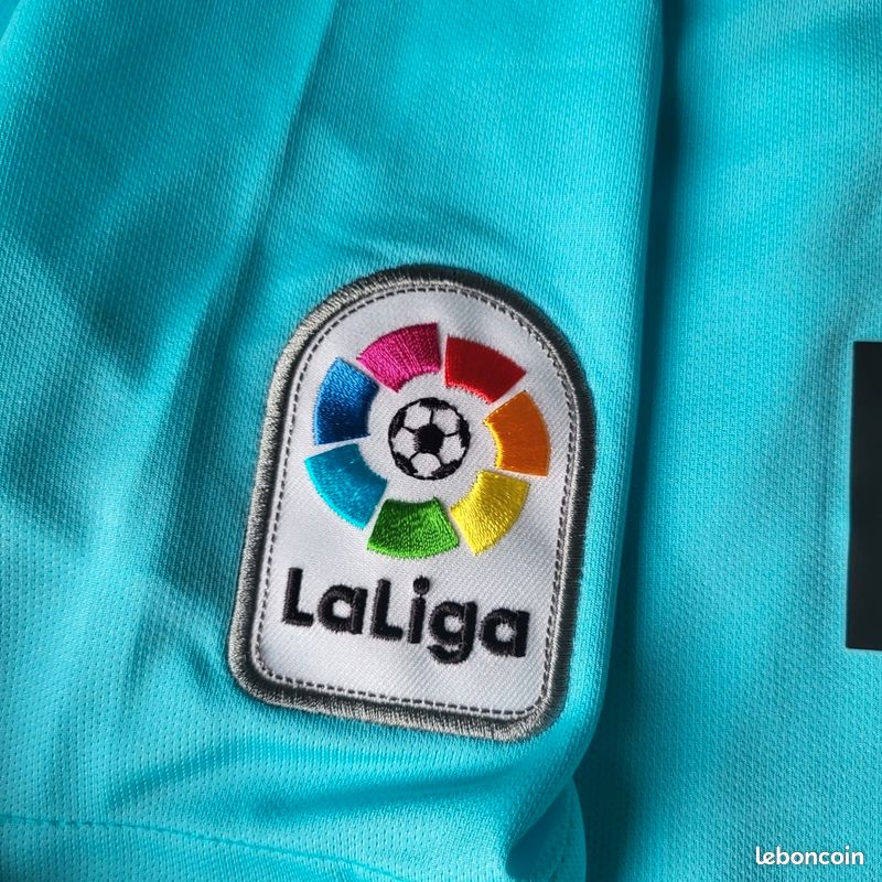Chemise Rare FC Barcelone Extérieur Bleu/vert - Logo Unicef - Taille XL - Homme