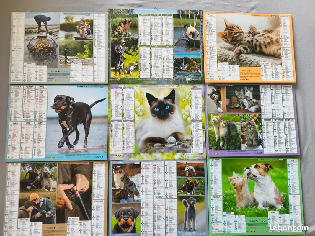 Calendriers Oberthur 2026 (image 1)