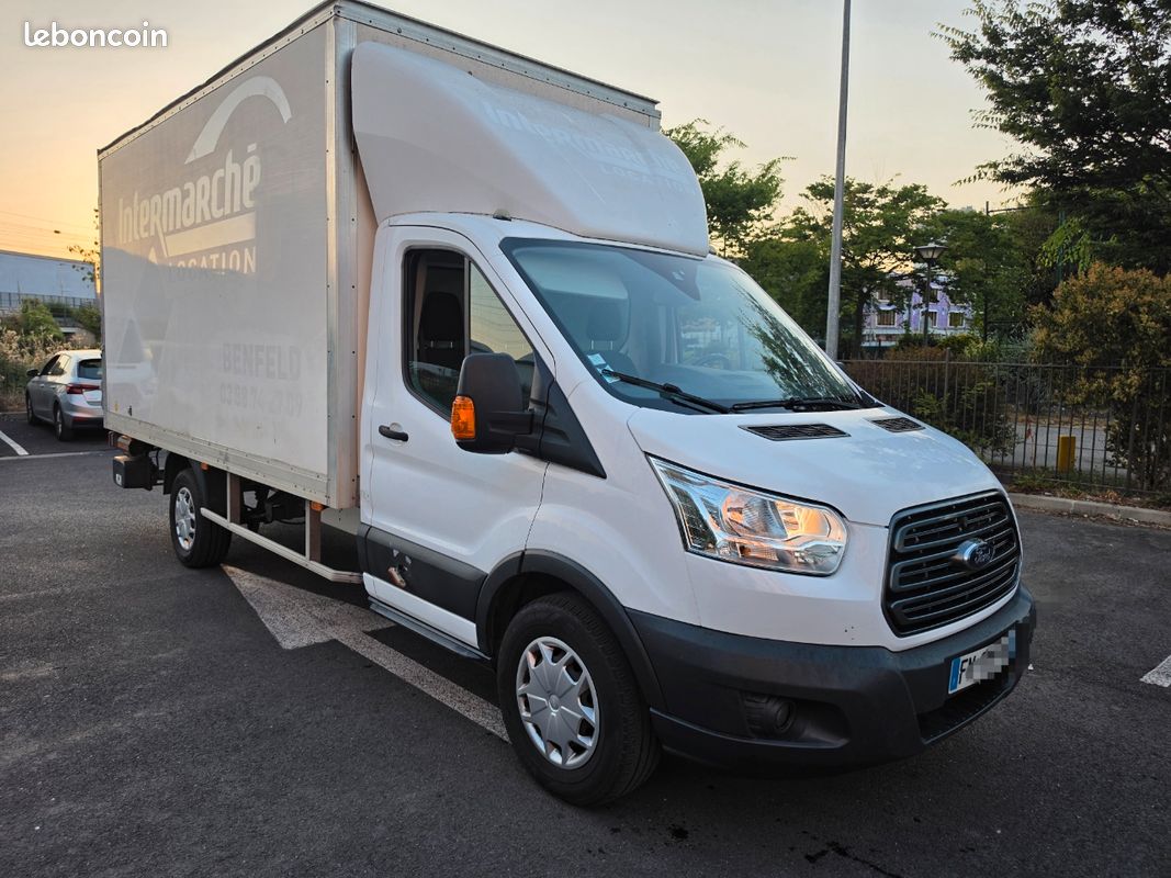 Ford Transit T350 l4 2.0 ecoblue 130 trend business CAISSE 20m3 + Hayon 105000km 15000HT 2020 (image 2)