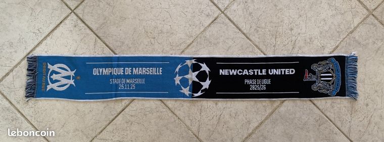 Echarpe Collector match A.C. Ajaccio vs Olympique de Marseille Football Ligue 1 ACA OM Juin 2023 Corse Corsica - Collection