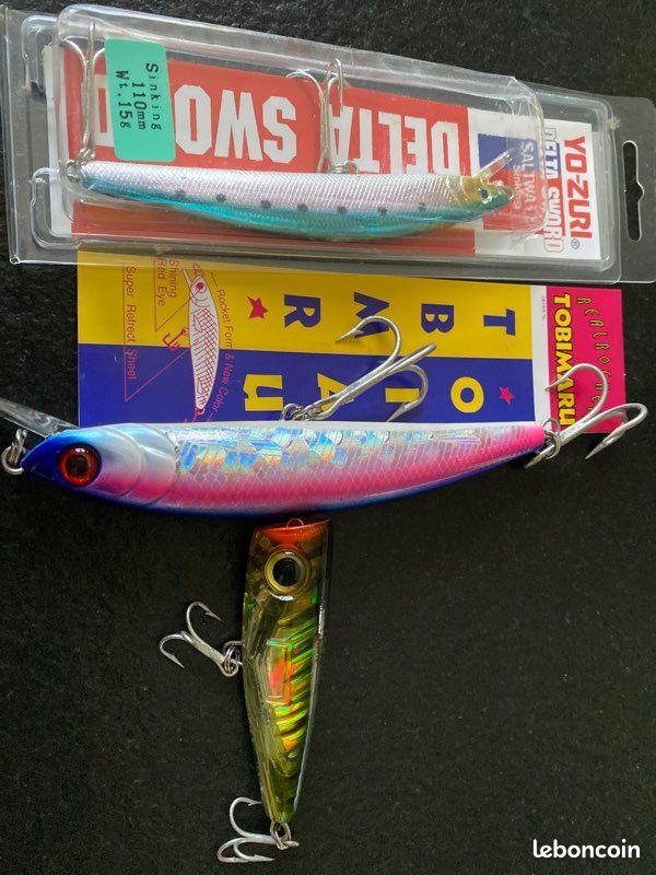 Lot de 2 leurres POPPERS YO ZURI NEUFS - Sport & Plein air