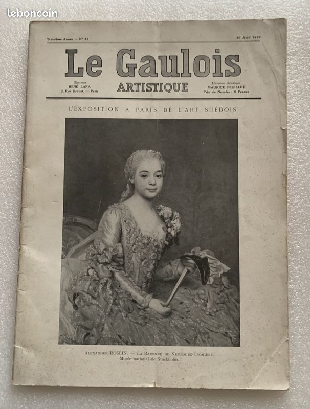 Le Gaulois artistique 32 1929, Art suédois, Tapisserie, P. W..., M. Paulme (image 1)