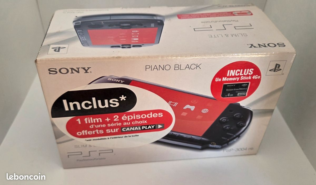 Boîte Vide Pour Sony PSP-3004 - Console Slim & Lite, Piano Black - Occasion